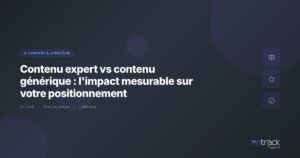 Contenu expert vs contenu generique : impact sur le positionnement SEO - On Track